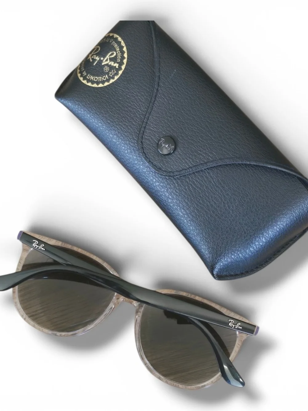 Ray-Ban Clear Frame Women's Sunglasses with Case - Clear/Black (RB4378 6477/11)
